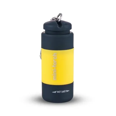 Senter LED Mini Torch Keychain Gantungan Kunci Recharge USB Waterproof