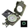 Kompas Bidik Arah Mata Angin Geologi Kiblat Model Militer Clinometer Glow in The Dark Akurasi Tinggi. 