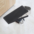 Rubber Stainless Steel Door Stopper Stop Door Block Wedge BlackHeavy Duty Door Stopper, Rubber Wedge,304 Stainless Steel Security Door Stops Suitable for All Floor Surfaces Block Guard Wind Door Stopper Wedge Anti Skid Heavy Duty Safety Silicone Rubber. 