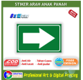 Stiker arah panah arrow penunjuk arah multi fungsi sticker kantor toko rumah masjid dll. 