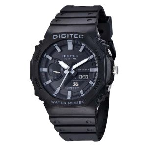 JAM TANGAN DIGITEC ORIGINAL - JAM DIGITEC DA-2119TKG JAM DIGITEC DA2119 JAM DIGITEC 2119 JAM DIGITEC DA2119TKG - Men TR - Resin - Hitam - Diameter 4 CM - Jamdunia / Jam dunia JD18 JAM TANGAN PRIA JAM PRIA JAM TANGAN ANTI AIR # S003