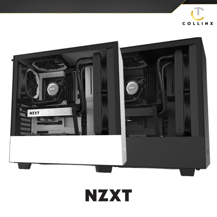 NZXT H510 WhiteBlack ATX Gaming Case Tempered Glass Compatible for