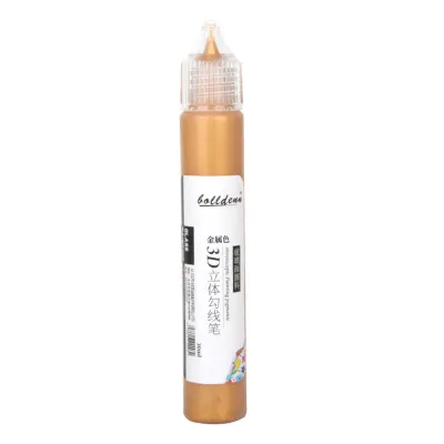 3D Glass Painting Kit with Gold and Silver Outline Pens/Acrylic Paints/Waterproof Glass Cup Palette