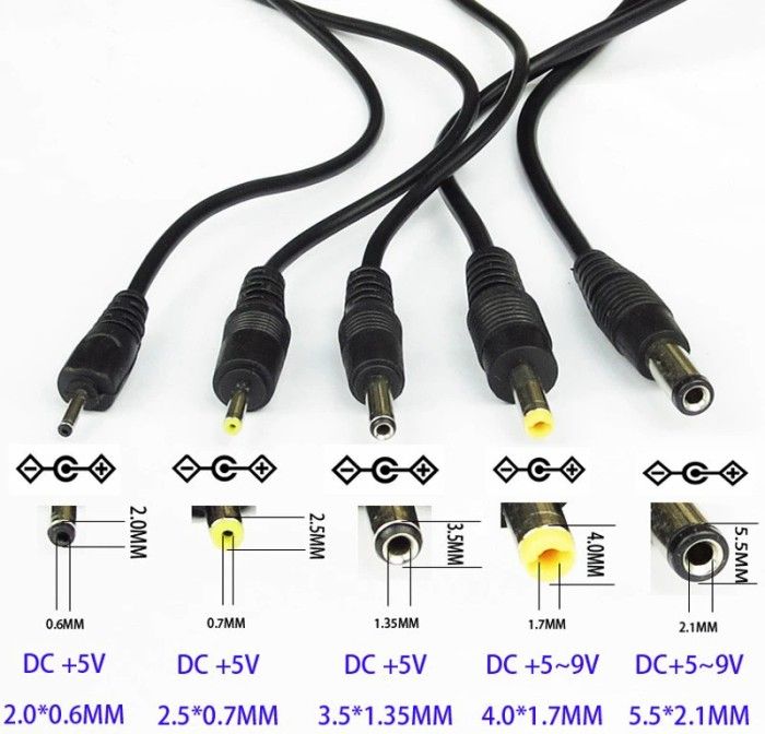 Kabel USB to Jack DC Bulat Adapter