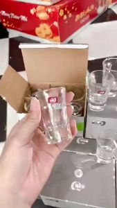 Bộ Ly Uống Rượu Thủy Tinh Deli 35ML EY3002 - Bộ 6 Ly Shot Đế Dày Chắc Chắn