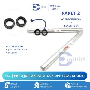 1S7 (PROMO HEMAT) PAKET 2 AS SHOCK DEPAN + SEAL SHOCK JUPITER MX OLD / MX LAMA / SOK / SKOK / SIL