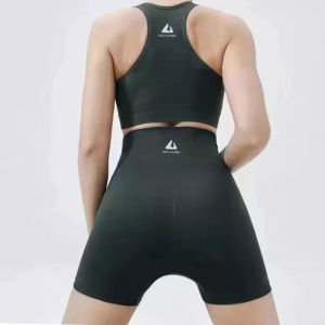#HRHSHOP# GYM clothes Sets Sports Bras and high waist Shorts Yoga or Running Fitness for women