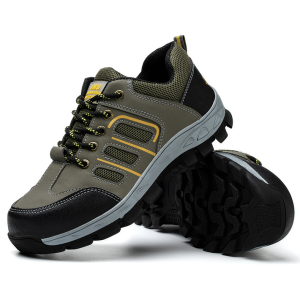 ALVIN Safety Shoes for Men Steel Toe Cap Shoes Breathable Anti-Smash Anti-Puncture Lightweight Shoes work Boots