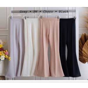 Celana Cutbray Scuba Wanita Highwaist/Celana Panjang Cutbray Wanita Premium