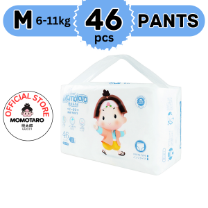 Medium Baby Pull-up Pants Diaper 46’s Momotaro Hypoallergenic Breathable Ultrathin Medium Pants Diapers