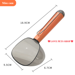 Muỗng xúc hạt cho Chó Mèo có rãnh kẹp miệng bịch tiện lợi (mẫu cải tiến) - Love Pets Shop