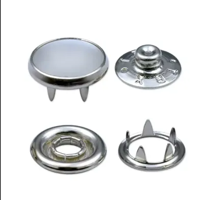 Cúc bấm 4 chi tiết mặt vành - mặt ngọc