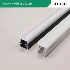Thanh nhôm LED kẹp đợt kính (gửi hàng thanh 1m) (cần gửi thanh 3m lh shop)