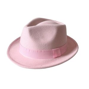 YOUSHI TOP Cổ điển Mũ Fedora Tất cả đều phù hợp Màu đơn sắc Mũ len dạ Mũ Jazz Mềm mại Mũ Trilby Nam / Nữ