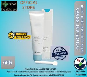 Brava Coloplast Paste 12050 60g Ostomy care Stoma Tampalan Tiub Sting Free