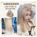 NHUỘM MÀU KHÓI BẠCH KIM- nhuộm tóc màu khói bạch kim cần tẩy tóc màu nhuộm Kami 9AB +Tặng kèm trợ dưỡng 100ML. 