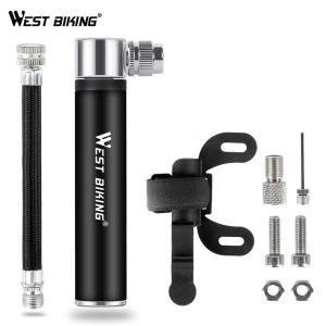 WEST BIKING Portable MTB Bike Pump 120PSI Mini Cycling Tire Inflator Hand Air Pump Bicycle Accessories MTB Road Bicycle Pump