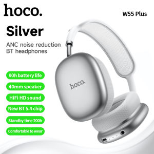 [24 hours Ship] 2025 New Hoco W55 plus ANC Noise Reduction Bluetooth 5.4 Noise Canceling Headphone Wireless Headphones Headset with ANC on 65 hours