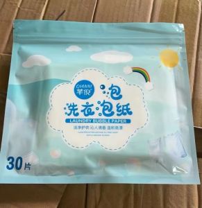 Ready stock 30 tablets laundry tablets powerful stain-removing fragrance tablets soap tablets laundry soap liquid tablets solid travel laundry concentrated fragrance tablets