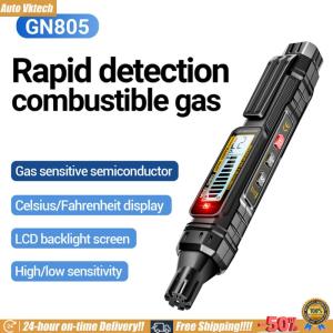 [Vktech]Combustible Gas Detector 50~10000PPM Methane Natural Gas Flammable Alcohol Methane Analyzer LCD Backlit for Home and RV