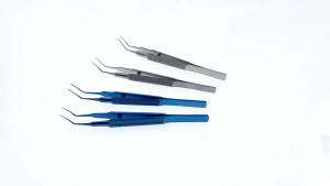 Ultrata Style Capsulorhexis Forceps Round Handle Titanium stainless steel Ophthalmic Eyes Instruments