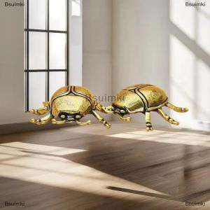 [COD] Bsuimki 1 Piece Funny Ant Scorpion Crafts Solid Brass Insect Beetles Figurines Collection Desktop Small Ornament Home Decoration