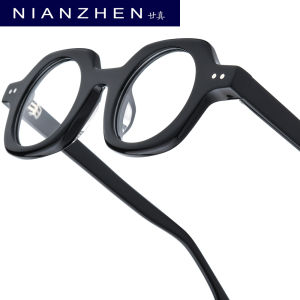NIANZHEN Acetate Eyeglasses Frame Men New Polygon Brand Design Glasses Women Retro Vintage Eyewear Japanese Spectacles 29007