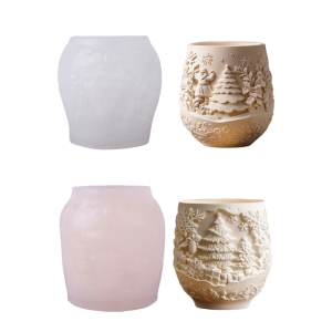 Christmas Tree Silicone Mold Suitable for Resin Crafts Embossed Planter Making Multipurpose Holiday Decoration