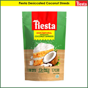 Fiesta Desiccated Coconut Shreds 150g Unsweetened Finely Shredded Ideal for Desserts Baking Cooking Premium Quality