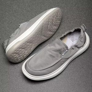 AU Mens Shoes 2025 New autumn collection: comfortable and casual mens canvas shoes with thick soles slip-on loafers perfect for everyday wear