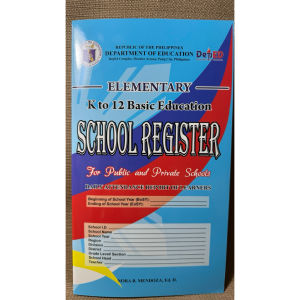 DepEd K To 12 School Register For Elementary & High School