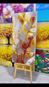 Tranh Sắc Lá Hoàng Kim Trang Nhã Tranh Canvas Tranh Tráng Gương Tranh Treo Tường