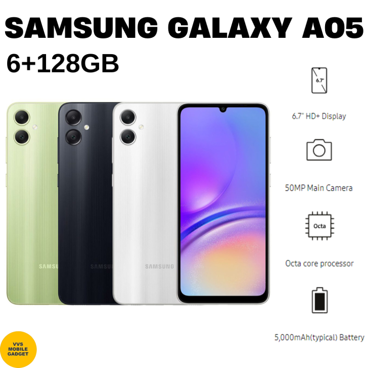 Samsung Galaxy A05 Smartphone (6GB RAM + 128GB ROM) Original Samsung ...