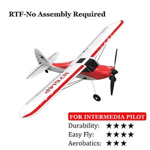 VOLANTEXRC Remote Control plane Sport Cub 500 2.4Ghz 4CH 500mm Wingspan Fixed Wing Kapal Terbang Mainan One Key Aerobatic For Beginners RC Airplane 761-4 RTF
