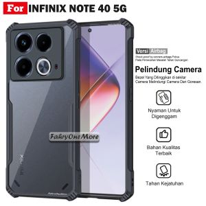 Casing Hp Infinix Note 40 5G Hard Soft Case Acrylic Anti Licin Transparant Handphone