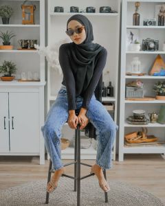 WIJIN JEANS- CELANA BOYFRIEND WANITA KULOT LIPAT SNOW JEANS WANITA TERBARU 2023