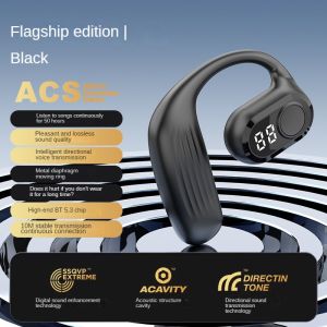 ♥จัดส่ง SFREE♥F2หูฟังคอนดักชันกระดูกหูฟังบลูทูธไร้สายพร้อมชุดหูฟังลดเสียงรบกวน ENC ไมโครโฟนแบบแฮนด์ฟรีอัจฉริยะสำหรับขับรถ