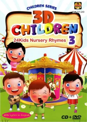 3D Children Kids Sing A Long Songs Vol.3 CD + DVD
