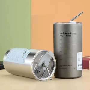 (Star) Cangkir Tumbler Kopi Stainless Steel Ukuran 600ml Americano Termos Air Panas dan Dingin
