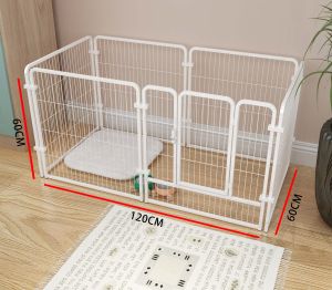Pet Fence 160CM Dog Fence Cat Fence Multi-Model Adjustable Fence Strong Collision Pet Space DIY Dog Cage