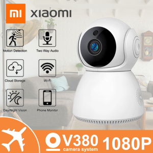 V380 Security Camera with Motion Detection 1080P Camera Audio Night Vision Camera for Baby