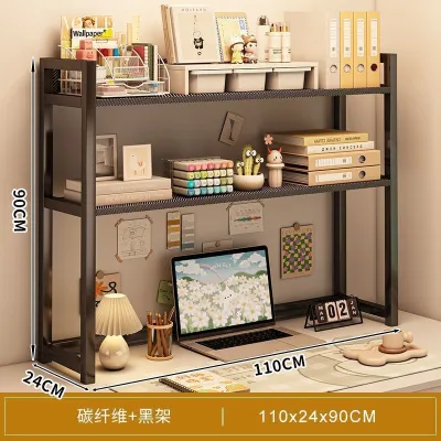 Hanji【JYJU】Rak Meja Book Rack for Desktop Small Multi Layer Rack for Table Top Desk Storage Organizer for Study