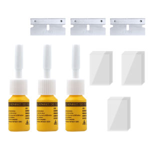 3pcs Car Windshield Cracked Repair Tool DIY Quick Easy Durable Resin Based Auto Windshield Repair Fluid Set Car Glass Repair Kit