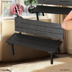 [COD] Springhooe 1 Piece Dollhouse Miniature Simulation Bench Creative Chair Model Accessories Home Scene Display Props Crafts