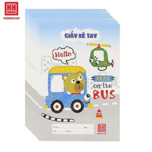 Tập 10 bìa kê tay Hồng Hà 4926 Tom & Jerry / Giấy kê tay cho học sinh tiểu học giữ vở sạch chữ đẹp