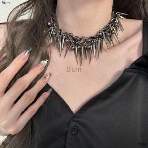 [COD] Buin Punk Retro Thorn Thick Necklace Fashionable Men Women Choker Hip-Hop Personality Couple Jewelry Accessories Gift