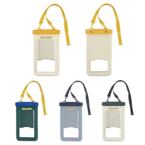 VALUEPULSE 7.2 Inch Waterproof Phone Bag PVC Transparent Swimming Storage Pouch with Detachable Strap Phone Protection Case