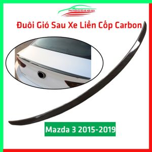 Đuôi gió sau xe ô tô liền cốp Mazda 3 2015-2019 vân cacbon cánh lướt gió cốp sau trang trí xe hơi cực chất