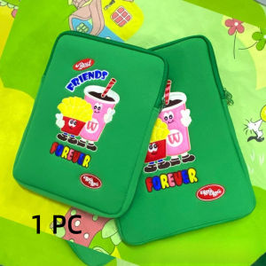 AODDO Soft Plush Tablet Sleeve Bag Cartoon 11 Inch Laptop Bag Portable Inner Bag Tablet Case Cover for iPad Air/Samsung/Xiaomi