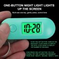 🔥Silent Luminous ABS Digital Electronic Clock Student Exam Study Library Pocket Watch Green Backlight LCD Display Mini Portable. 